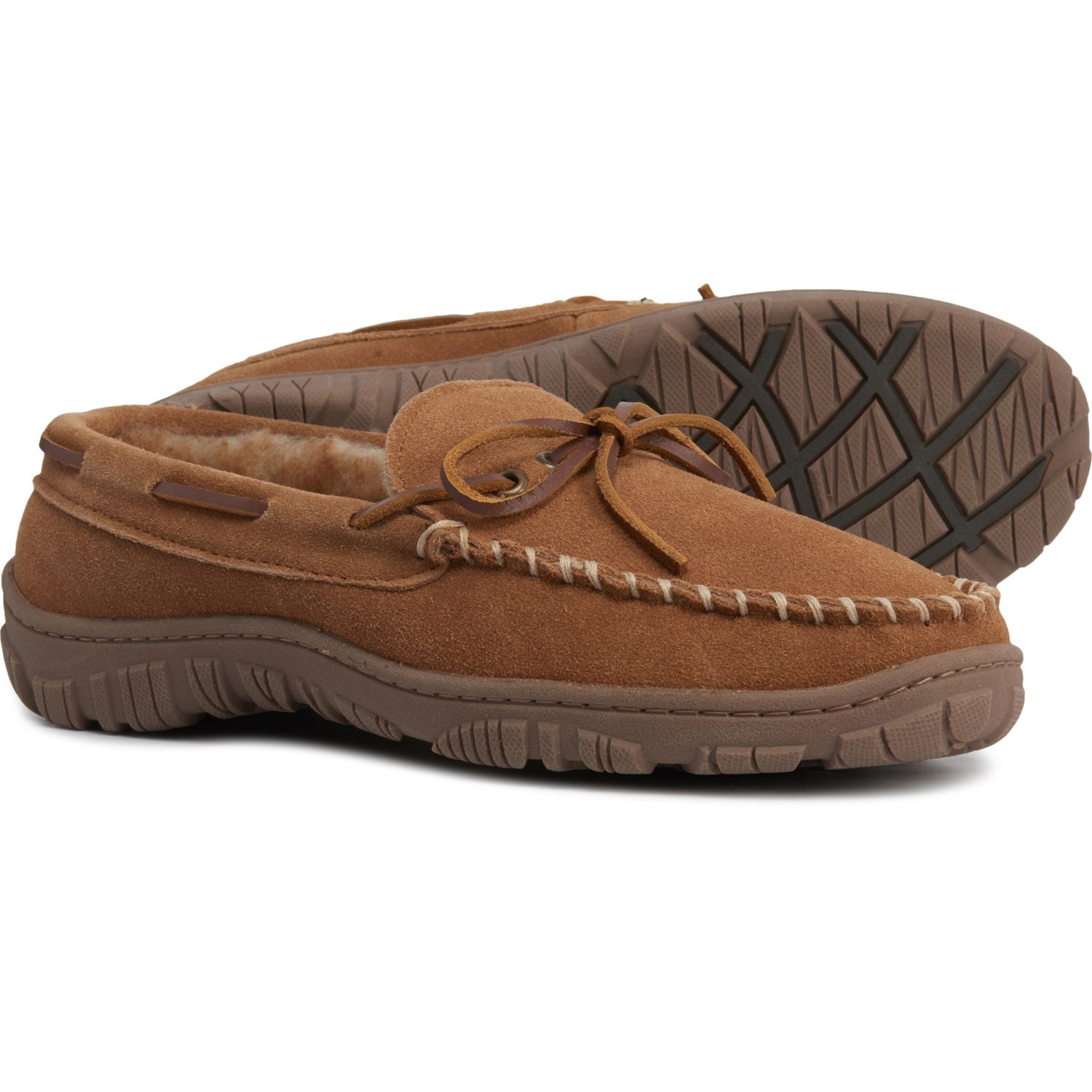 Clarks Laced Suede Moccasins (For Men 