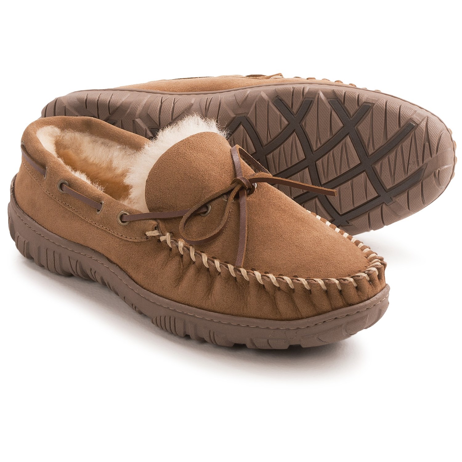 Clarks Moc Shearling Slippers (For Men) - Save 62%