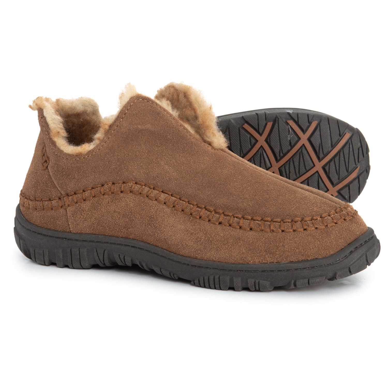 Clarks Moc-Toe Slippers – Suede (For Men)