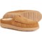 Clarks Open Back Slippers - Suede (For Men) in Cinnamon