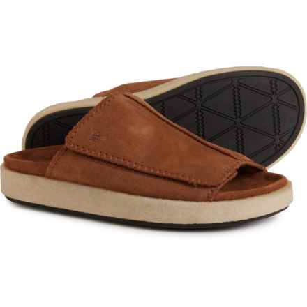 Clarks Overleigh Slide Sandals - Suede (For Men) in Cola Suede