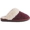 146XM_4 Clarks Quilted Scuff Slippers - Suede (For Women)