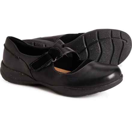 Clarks Roseville Jane Comfort Flats - Leather (For Women) in Black Combi