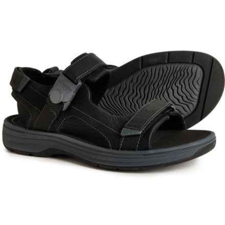 Clarks Saltway Trail Sandals - Leather (For Men) in Black Leather