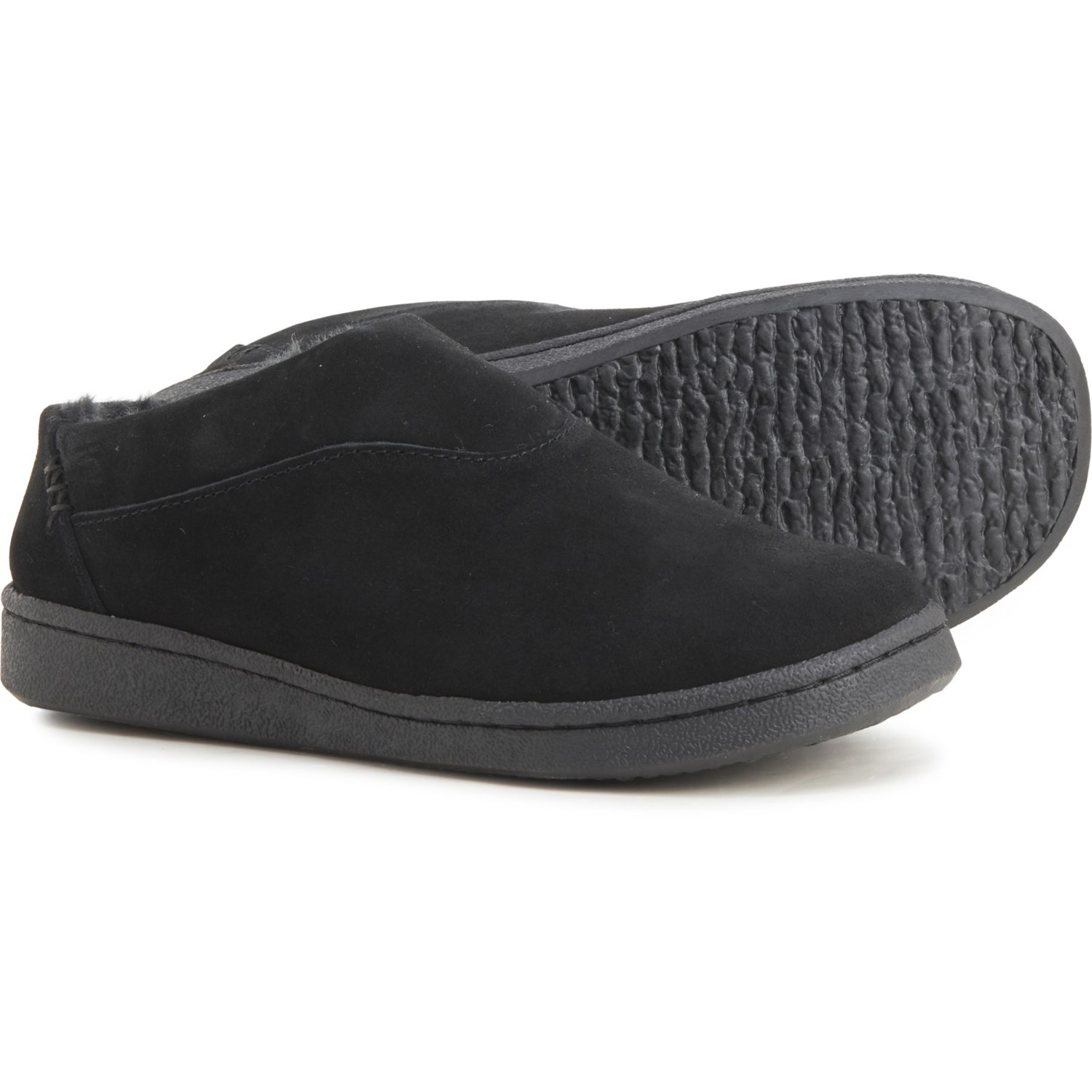 clarks suede scuff slipper