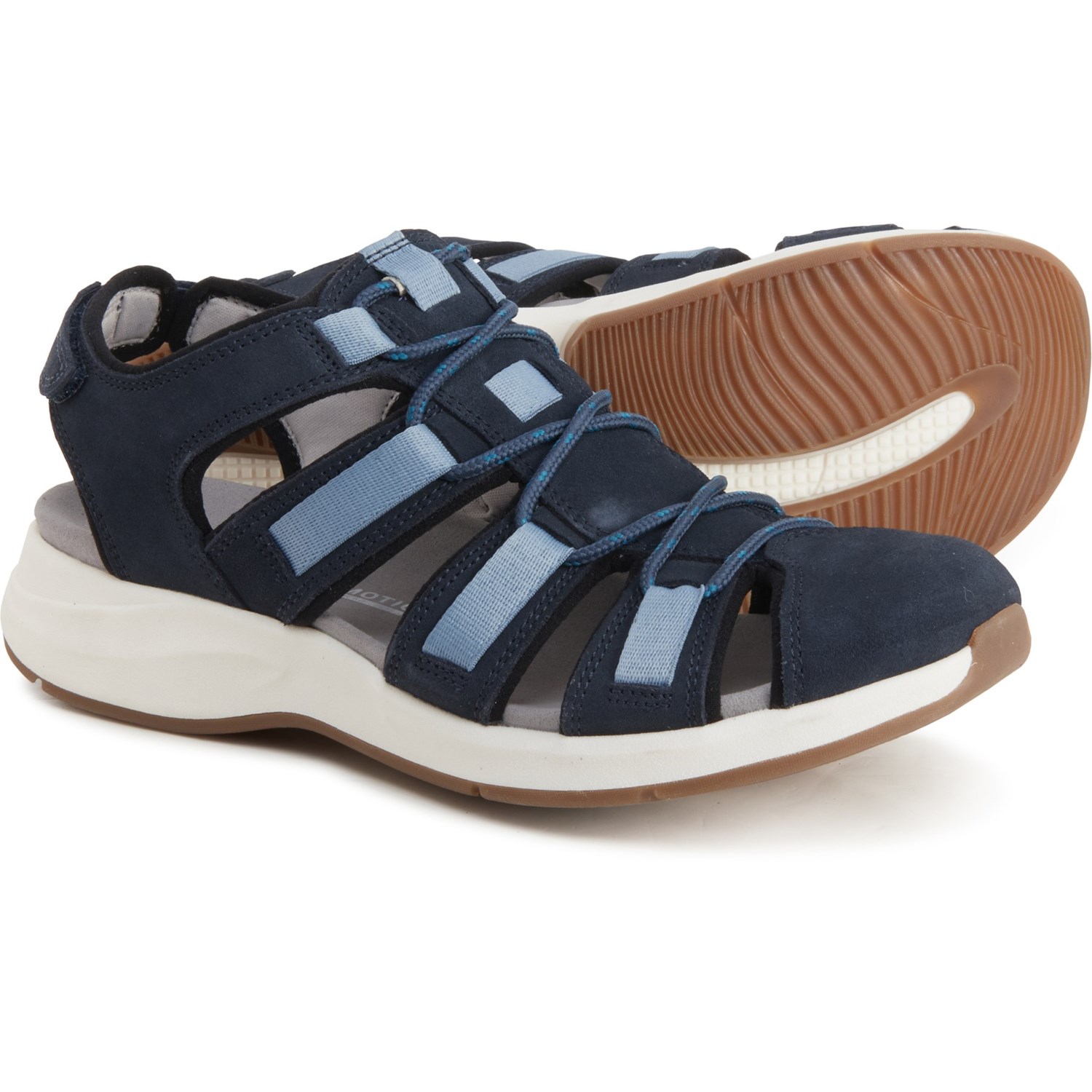 clarks navy sandals