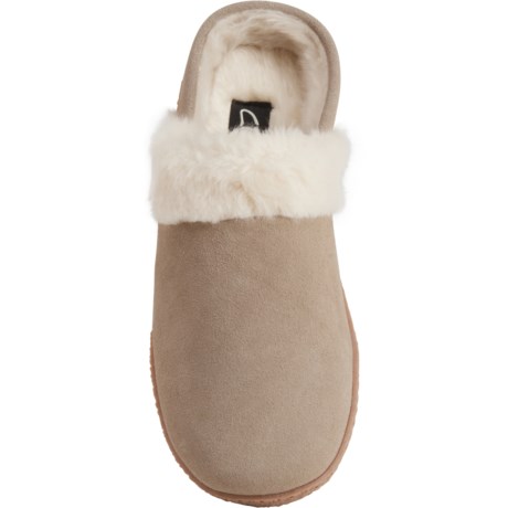 clarks suede scuff slipper