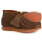 Clarks Toddler Boys and Girls Wallabee Boots Wide - Leather in Beeswax