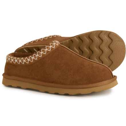 Clarks Topline Webbing Clogs - Suede (For Women) in Tan