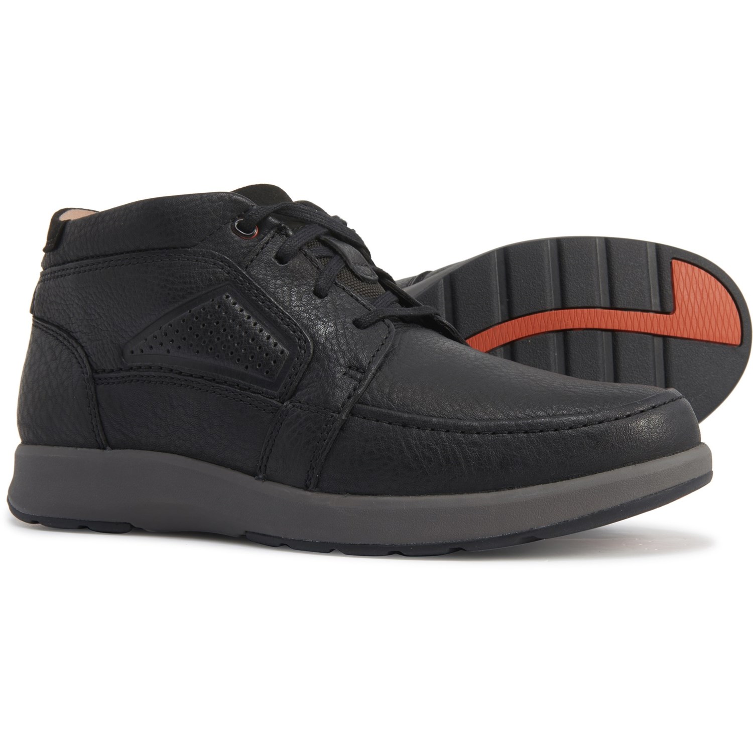 clarks black chukka