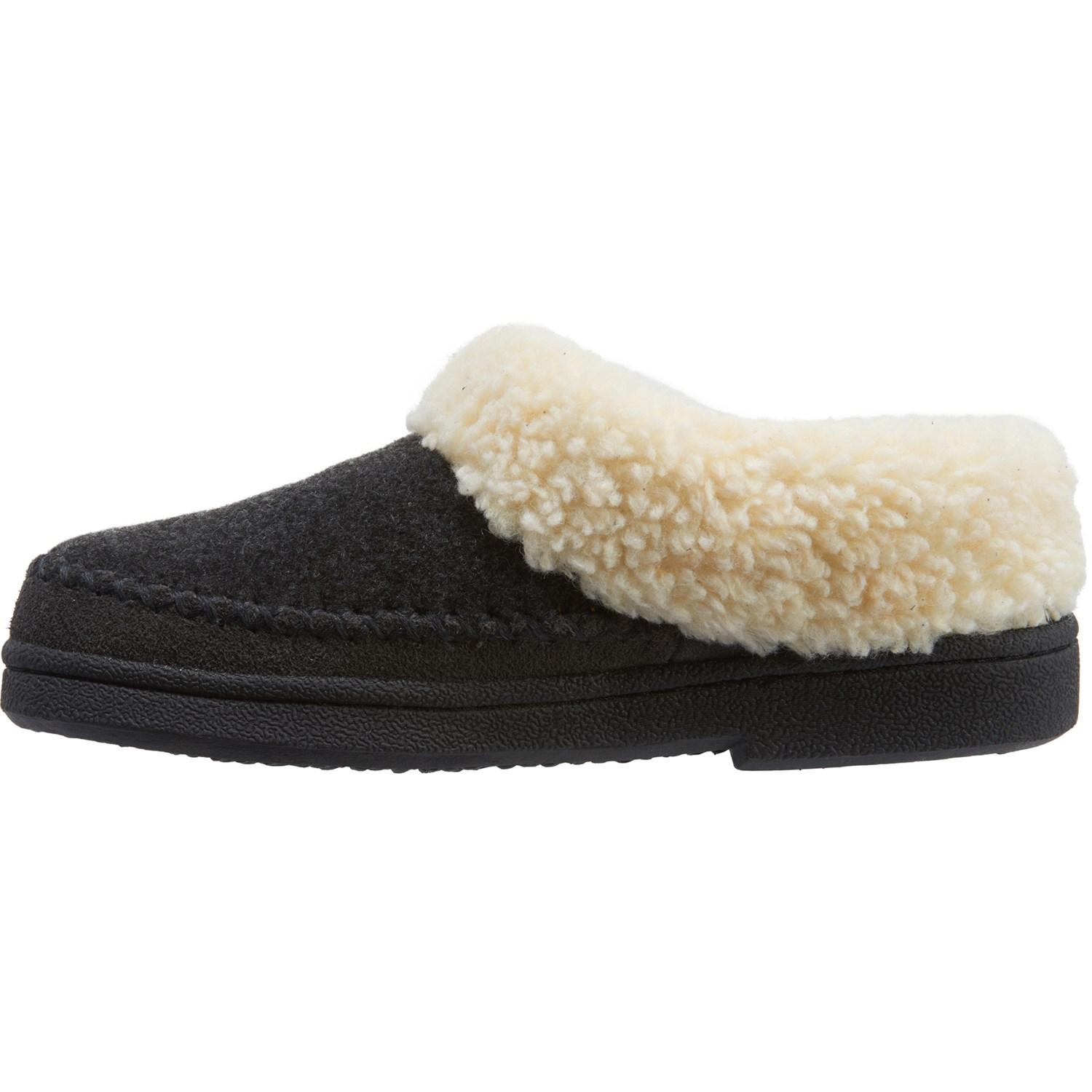 clarks wool scuff slippers