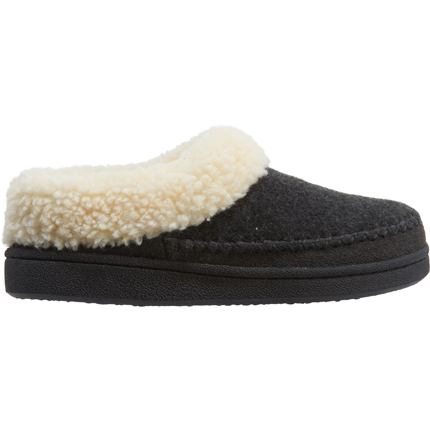 clarks wool scuff slippers