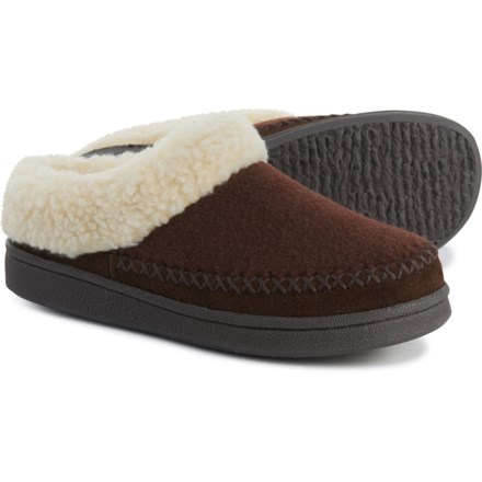 clarks suede scuff slipper
