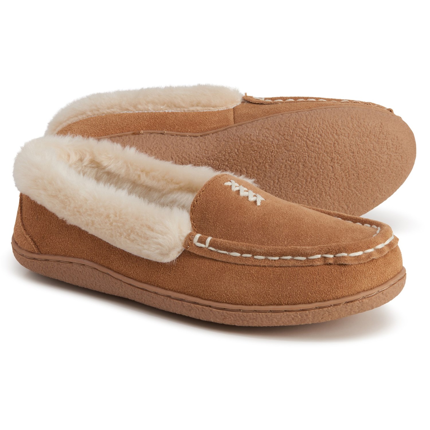 fur lined moccasins womens