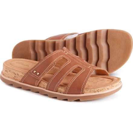 Clarks Yacht Coral Sandals - Leather (For Women) in Tan Leather