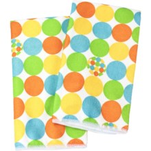 Clean House Microfiber Kitchen Towels - Set of 2 in Yellow Dot - Closeouts