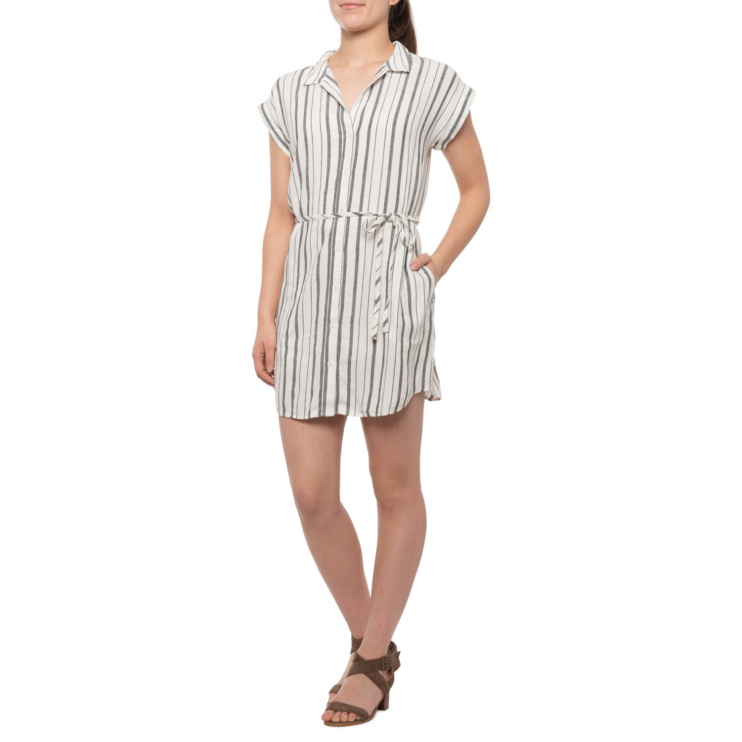 button down dress women