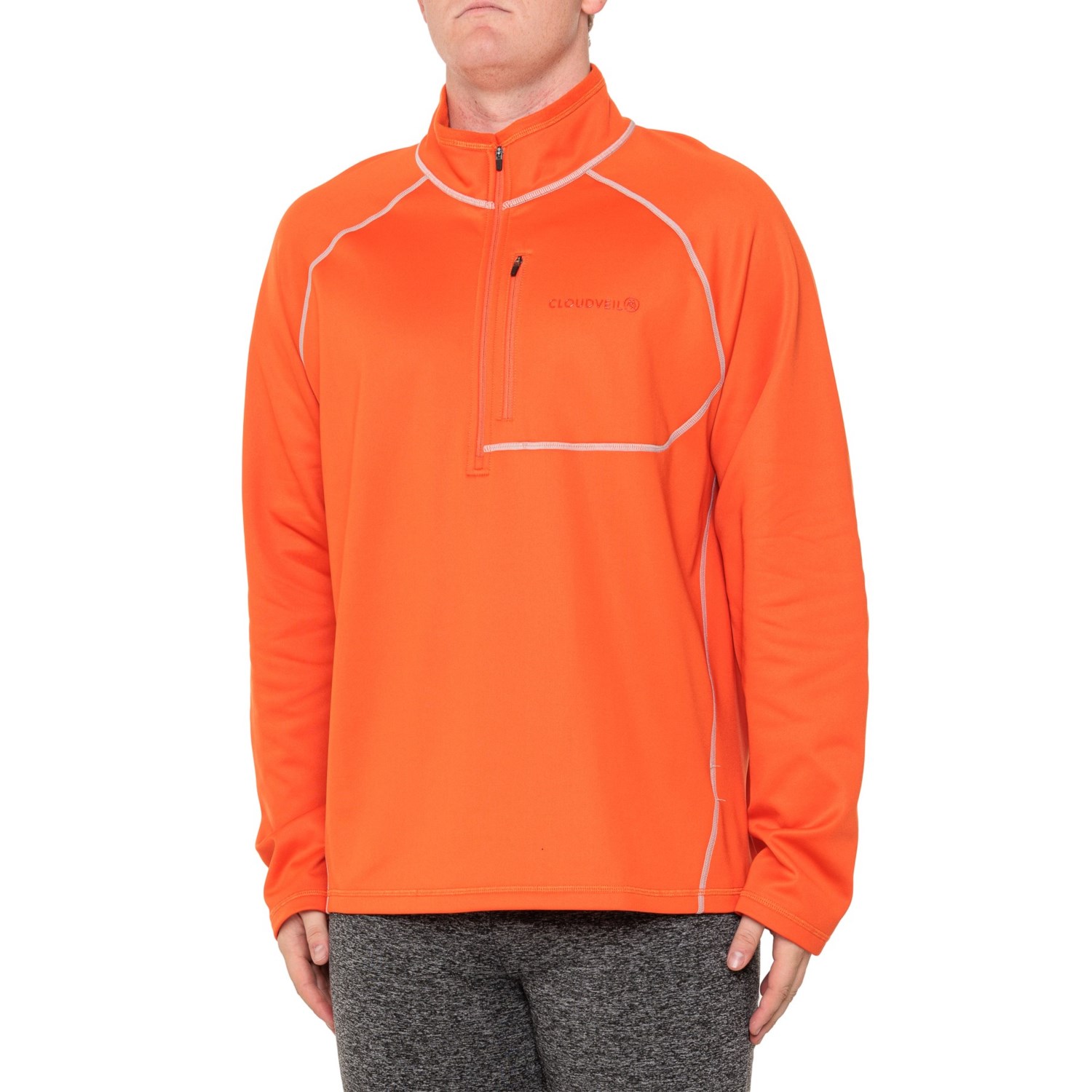 Cloudveil Brushed Back Fleece Shirt Zip Neck, Long Sleeve Save 86