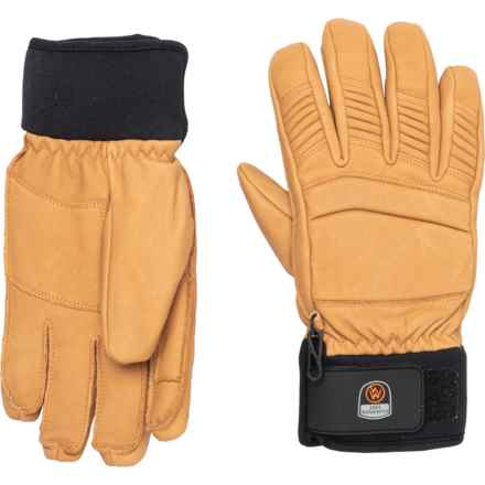 Cloudveil Butter PrimaLoft® Ski Gloves - Leather, Insulated (For Men) in Cork