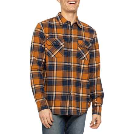 Cloudveil Plaid Flannel Shirt - Long Sleeve in Golden Navy