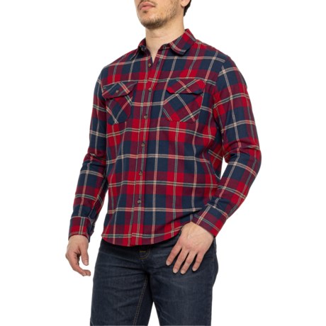 Cloudveil Plaid Flannel Shirt - Long Sleeve in Rio Red