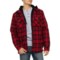 Cloudveil Quilted Flannel Shirt Jacket - Insulated in Red