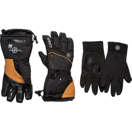Cloudveil Thunder Paws 5-in-1 System Thinsulate ® Ski Gloves - Waterproof, Insulated (For Men) in Black