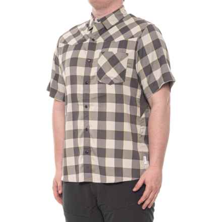 Club Ride New West Shirt - UPF 50+, Snap Front, Short Sleeve in Birch Plaid