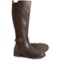 Cobb Hill Naina Stretch Knee-High Boots - Leather (For Women) in Dark Brown