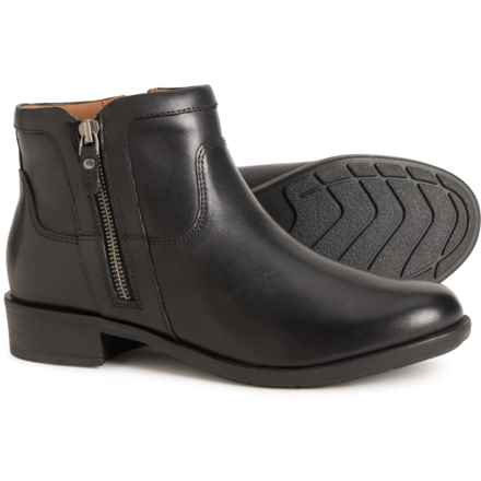 Cobb Hill Novela Ruched Booties - Leather (For Women) in Black