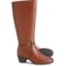 Cobb Hill Presley Stretch Knee-High Boots - Leather (For Women) in Natural