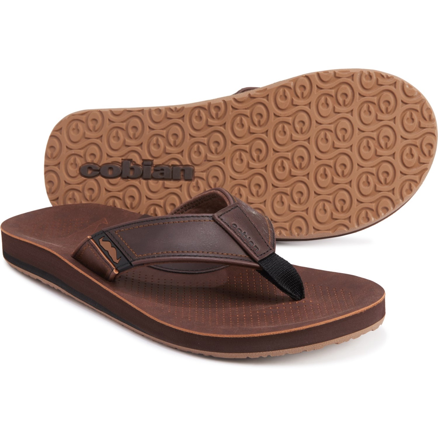 cobian leather flip flops