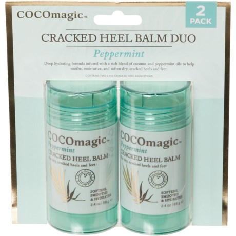 Coco Magic Peppermint Cracked Heel Balm - 2-Pack in Multi