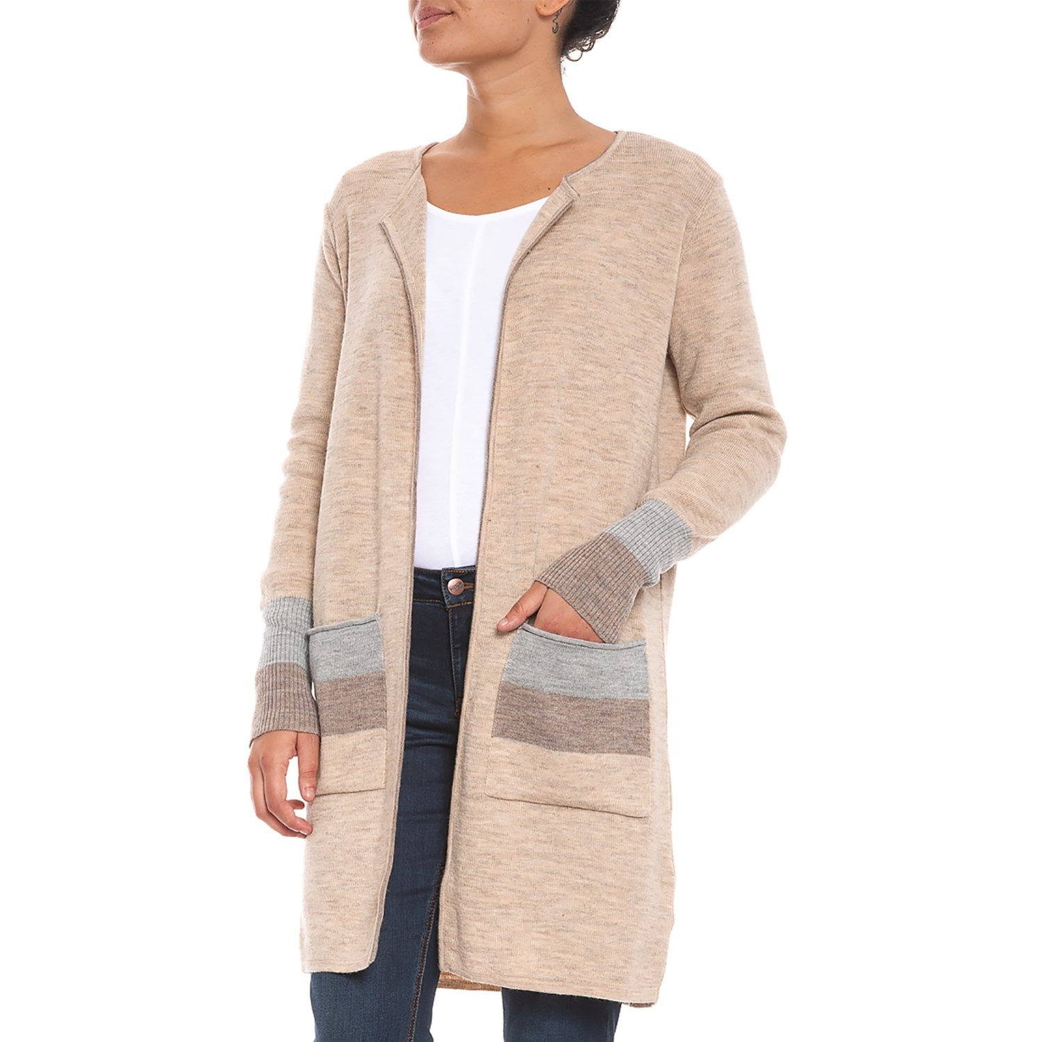 CocoGio Made in Italy ColorBlock Cardigan Sweater (For