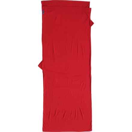 COCOON Outlast Thermal Liner Travelsheet - 86x35” (For Women) in Monks Red