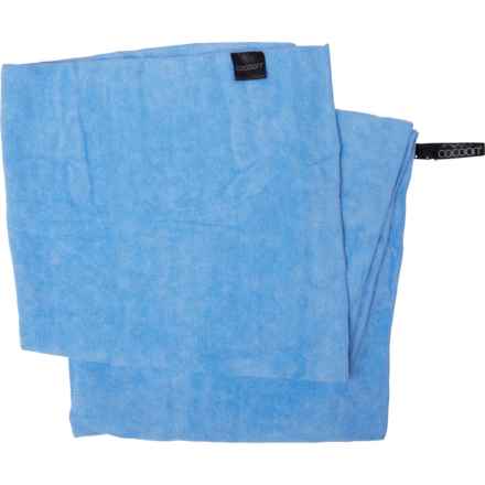 COCOON Terry Light Travel Towel with Stuff Sack - Large in Light Blue