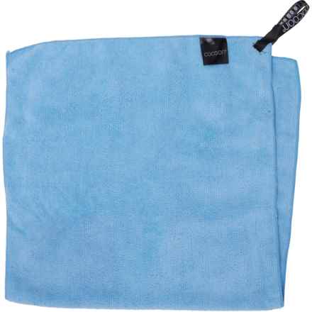 COCOON Terry Light Travel Towel with Stuff Sack - Small in Light Blue