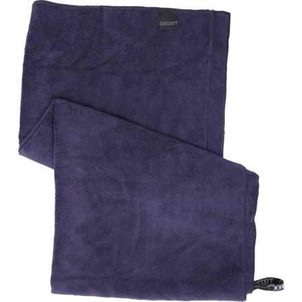 COCOON Terry Travel Towel with Stuff Sack - Large in Dolphin Blue