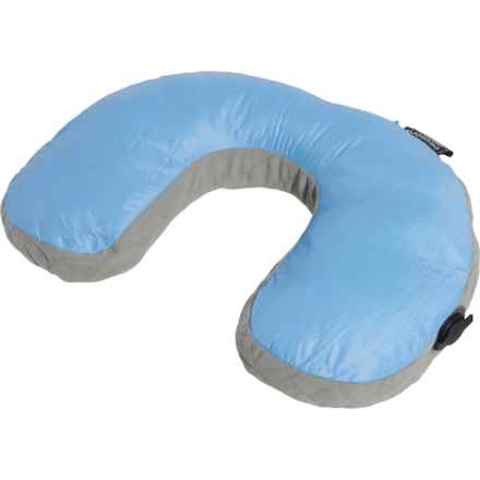 COCOON Ultralight Air-Core U-Shaped Neck Pillow in Light Blue/Grey