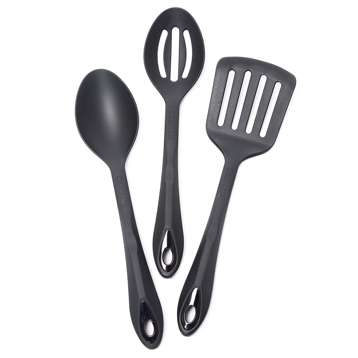 black cooking utensil set