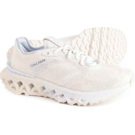 Cole Haan 5.ZeroGrand Embrostitch Running Shoes (For Women) in White/White Sand