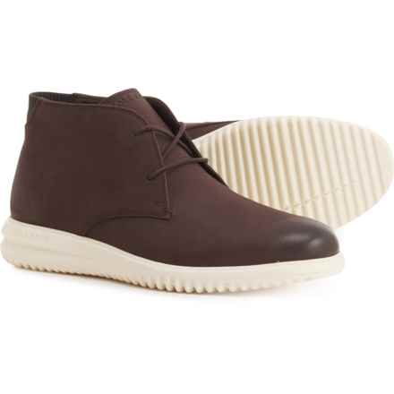 Cole Haan Grand+ Chukka Boots - Leather (For Men) in Dark Chocolate Nubuck/Ivory