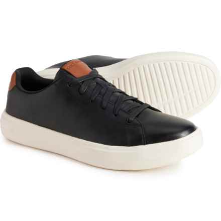 Cole Haan Grand+ Court Sneakers - Leather (For Men) in Black/Irovy