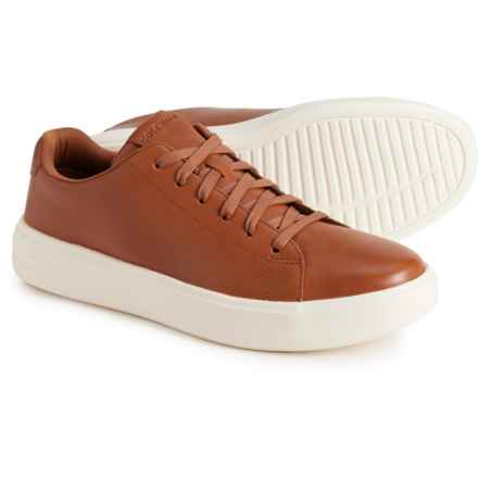 Cole Haan Grand+ Court Sneakers - Leather (For Men) in British Tan/Ivory
