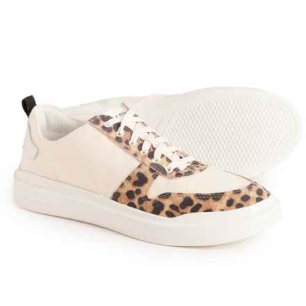 Cole Haan GrandPro Rally Canvas Court Sneakers (For Women) in Natural Cotton/ Leopard