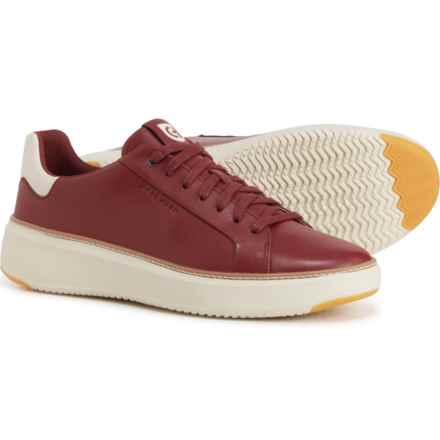 Cole Haan GrandPro® Topspin Sneakers - Leather (For Men) in Syrah/Ivory