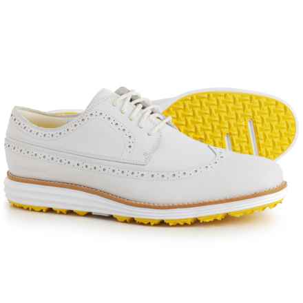 Cole Haan Original ZeroGrand® Wingtip Oxford Golf Shoes - Waterproof, Leather (For Men) in White