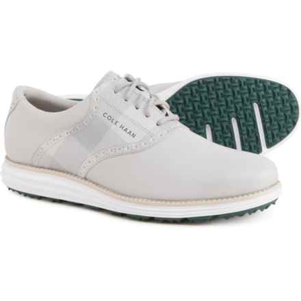 Cole Haan OriginalGrand® Saddle Golf Shoes - Leather (For Men) in Microchip/Sleet/Optic White/Tropical