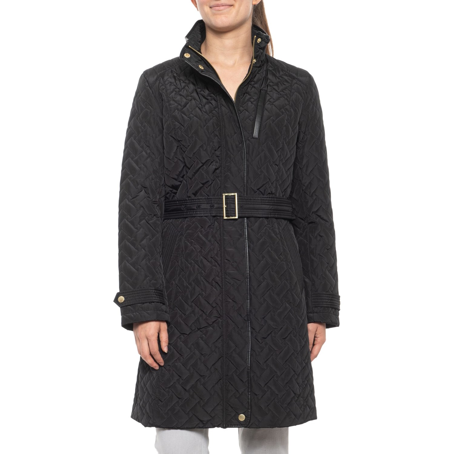 cole haan signature quilted short coat