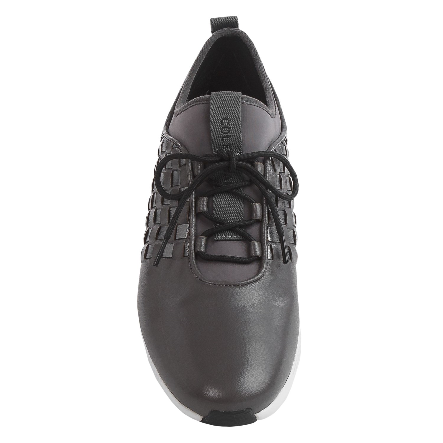 cole haan women's black leather sneakers